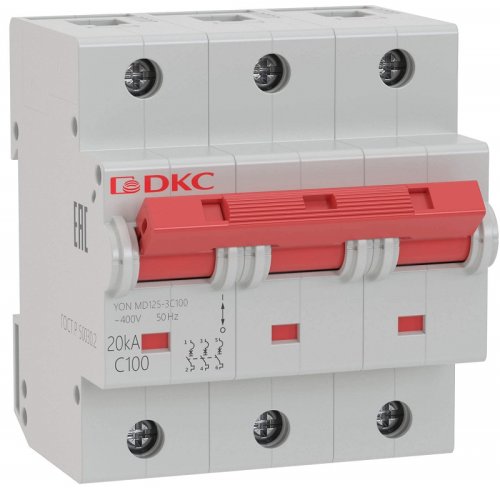 Выключатель автоматический DKC YON MD125 3п 80А C 20кА картинка