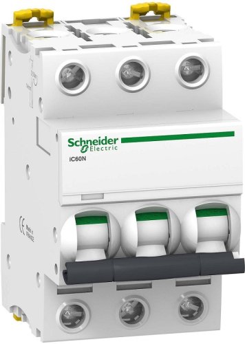 Выключатель автоматический Schneider Electric Acti9 iC60N 3п 63А C 6кА картинка