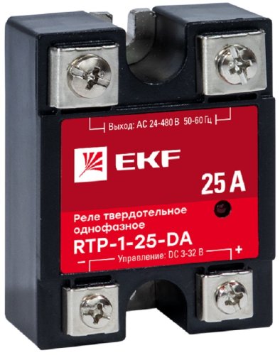 Реле твердотельное EKF PROxima RTP-40-DA 40А 230В DC фото фото 2 Реле твердотельное EKF PROxima RTP-40-DA 40А 230В DC картинка фото 2