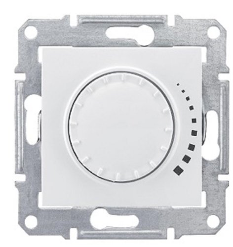 Светорегулятор поворотно нажимной без рамки Schneider Electric Sedna 60-500Вт белый картинка фото 2