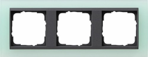Рамка универсальная Gira Event Opaque 3-м. салатовый/антрацит фото Рамка универсальная Gira Event Opaque 3-м. салатовый/антрацит картинка