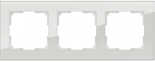 Рамка универсальная Werkel Favorit 3-м. стекло дымчатый картинка фото 2