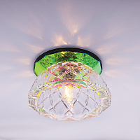 Светильник встраиваемый Италмак Bohemia 220 6 72 G9 65мм/60Вт огран стекло/мультиколор картинка 