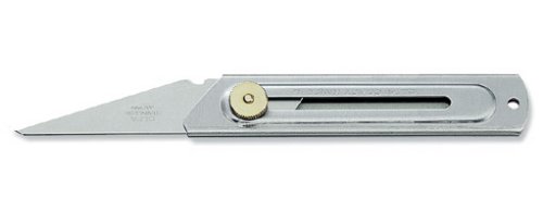 Нож OLFA OL-CK-2 хозяйственный с выдвижным лезвием, корпус и лезвие из нержавеющей стали, 20мм  картинка