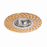 Светильник встраиваемый Италмак Stella 51 5 04 MR16 65мм/50Вт литой/золото картинка 