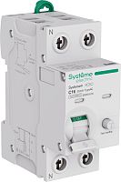 Автомат дифференциального тока АВДТ Systeme Electric Systeme9 2п 16А 30мА 6кА C тип AC картинка