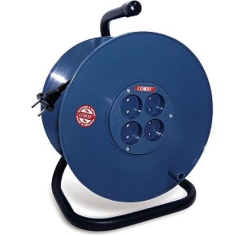 Удлинитель на катушке с заземлением Союз 4х50м 16А 3500Вт IP20 картинка  фото 2