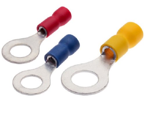 Наконечник кольцевой изолированный НКИ под сечение провода 4-6мм КВТ (отверстие ø6мм) картинка фото 3