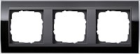 Рамка универсальная Gira Event Clear 3-м. черный/антрацит