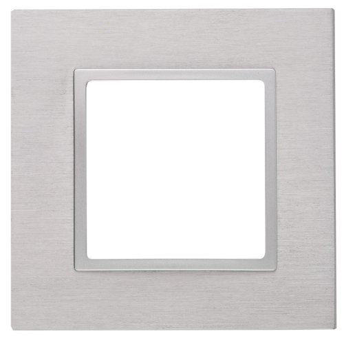 Рамка универсальная Эра Elegance 1-м. металл алюминий/алюминий фото Рамка универсальная Эра Elegance 1-м. металл алюминий/алюминий картинка