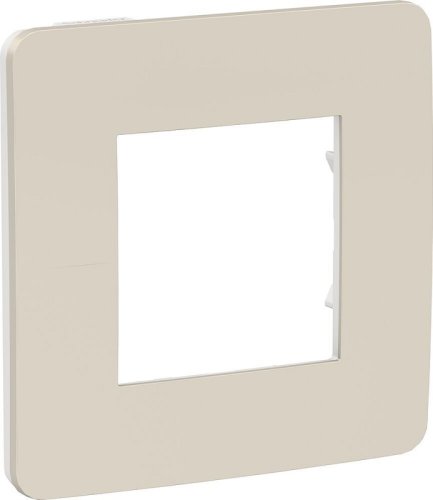 Рамка универсальная Schneider Electric Unica Studio Color 1-м. шампань/белый картинка