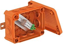 Коробка огнестойкая OBO FireBox T100ED 6-5A 150x116x67мм 5x6мм IP65 оранжевый