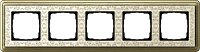 Рамка универсальная Gira ClassiX Art 5-м. бронза/кремовый