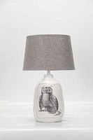 Светильник настольный Мелодия Света Сова 220В Е27 60Вт Серый/белый картинка 