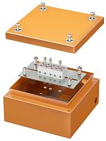 Коробка огнестойкая DKC Vulcan 150x150x80мм 5x6мм без сальников IP66 оранжевый