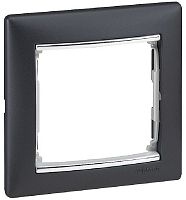 Рамка горизонтальная Legrand Valena 1-м. ноктюрн/серебро картинка