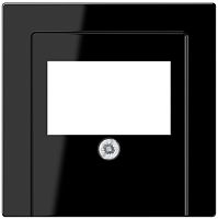 Лицевая панель Jung A creation для 2-м. розетки USB/аудио черный картинка