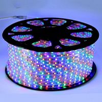Светодиодная лента 220В Ecola 5050-120LED/m-16mm-IP68-220V-9,6W/m-50M-RGB картинка 