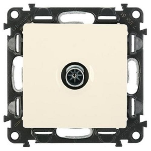 Розетка TV Звезда без рамки Legrand Valena Life 1-м. слоновая кость картинка фото 2