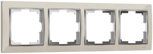 Рамка универсальная Werkel Snabb 4-м. слоновая кость/хром фото Рамка универсальная Werkel Snabb 4-м. слоновая кость/хром картинка