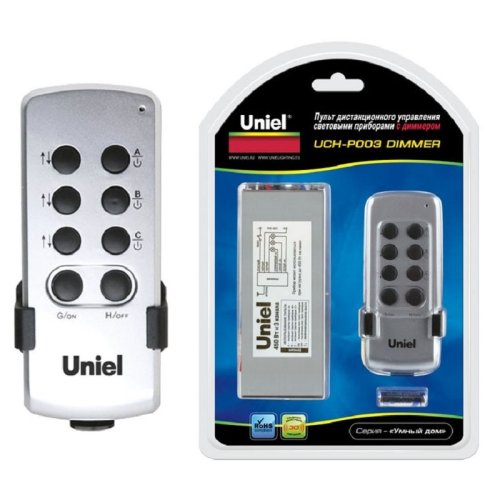 Дистанционный выключатель с диммером Uniel UCH-P003-G3-450W-30M G3 220В/1х450Вт/30м/1хА23/IP20 картинка 
