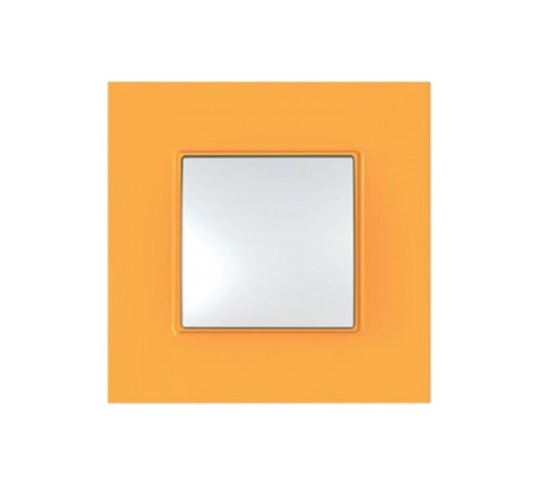 Рамка горизонтальная Schneider Electric Unica Quadro 1-м. оранжевый фото фото 2 Рамка горизонтальная Schneider Electric Unica Quadro 1-м. оранжевый картинка фото 2