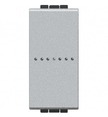 Выключатель самовозвратный без рамки Legrand BTicino Аxial LivingLigh 1мод. 1-кл. алюминий фото фото 2 Выключатель самовозвратный без рамки Legrand BTicino Аxial LivingLigh 1мод. 1-кл. алюминий картинка фото 2