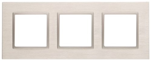 Рамка универсальная Эра Elegance 3-м. металл шампань/шампань фото Рамка универсальная Эра Elegance 3-м. металл шампань/шампань картинка