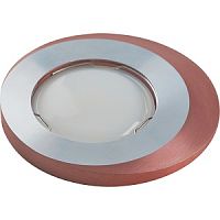 Светильник встраиваемый Fametto/Vernissage DLS-V105 GU5.3 CHROME+BROWN 65мм/50Вт картинка 