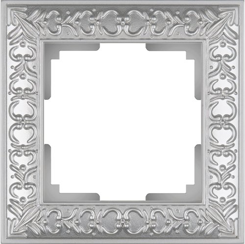Рамка универсальная Werkel Antik 1-м. металл матовый хром картинка фото 2