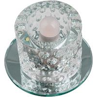Светильник встраиваемый Fametto/Luciole DLS-L118 G9 GLASSY/CLEAR 70мм/35Вт+1Вт картинка 