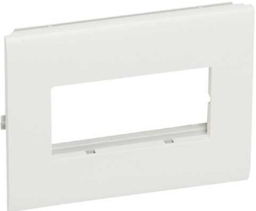 Суппорт с рамкой Legrand Mosaic 4 мод. для кабель-канала Metra с крышкой 110мм белый картинка