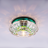 Светильник встраиваемый Италмак Bohemia 220 4 72 G9 65мм/60Вт огран стекло/мультиколор картинка 