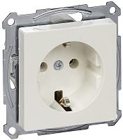 Розетка с заземлением без рамки Schneider Electric Merten System M 1-м. шторки полярно-белый картинка