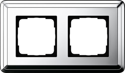 Рамка универсальная Gira ClassiX 2-м. хром/хром фото Рамка универсальная Gira ClassiX 2-м. хром/хром картинка