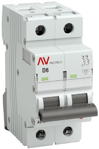 Выключатель автоматический EKF Averes AV-6 2п 6А D 6кА картинка