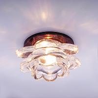 Светильник встраиваемый Италмак Bohemia 220 16 74 G9 65мм/60Вт огран стекло/пурпур картинка 