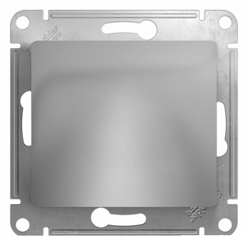 Вывод кабеля без рамки Systeme Electric Glossa алюминий картинка фото 2