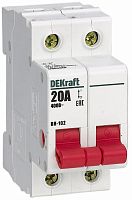 Выключатель нагрузки (мини-рубильник) DeKraft ВН-102 2п 32А тип AC картинка