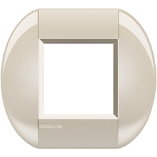 Рамка овальная Legrand BTicino LivingLight 2 мод Кремовый  картинка фото 2