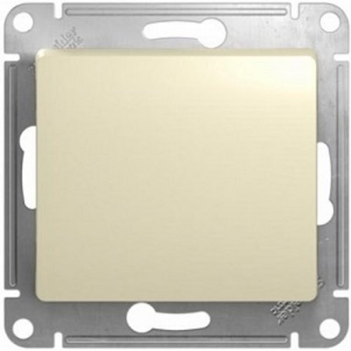 Переключатель без рамки Systeme Electric Glossa 1-кл. проходной бежевый картинка фото 2