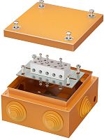 Коробка огнестойкая DKC Vulcan 150x150x80мм 5x16мм IP55 оранжевый