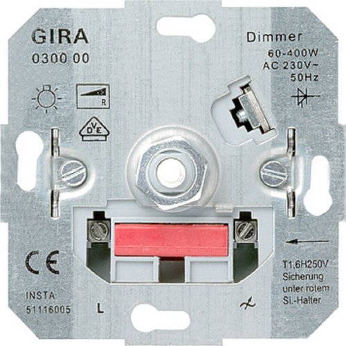 Светорегулятор без накладки без рамки Gira System55 400W для л/н картинка
