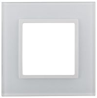 Рамка универсальная Эра Elegance 1-м. стекло белое/белый картинка