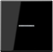 Лицевая панель Jung A creation для 1-кл. выключателя с подсветкой черный картинка