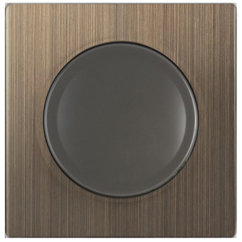 Лицевая панель Werkel для светорегулятора поворотного бронза глянцевый картинка фото 2