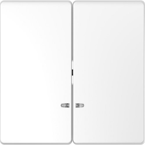 Лицевая панель Schneider Electric Merten D-Life для 2-кл. выключателя с подсветкой белый лотос картинка
