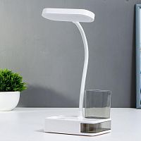 Светильник настольный светодиодный аккумуляторный 220В USB 5Вт Белый/голубой картинка 