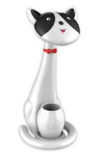 Светильник настольный "Кошка" Camelion KD-852 C32 220В 6Вт Сенсорный Ч/Б картинка 