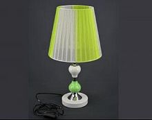 Светильник настольный Мелодия Света 220В Е27 60Вт Белый/Светлозеленый картинка 